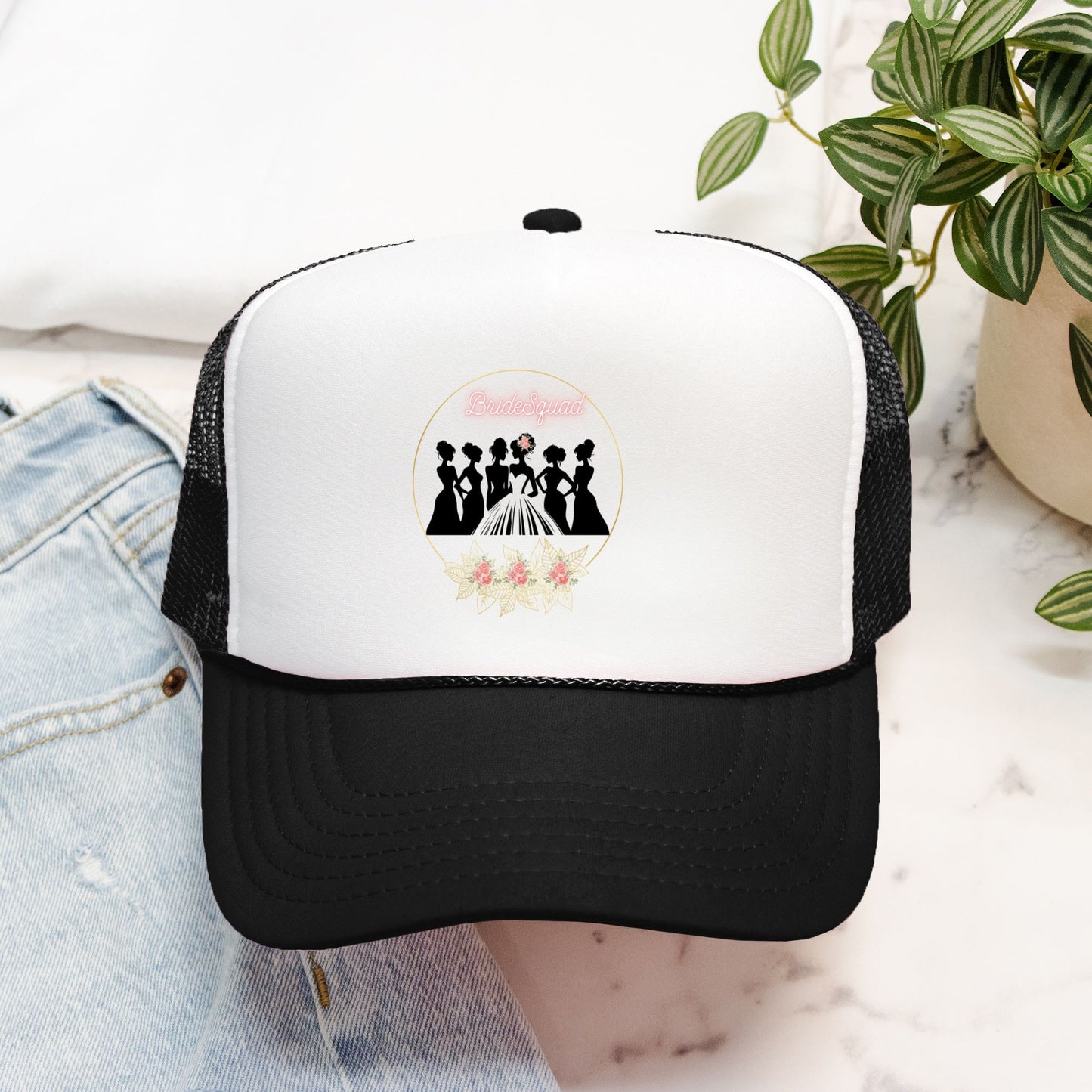 Wedding Bride Squad Foam Trucker Hat Otto 39-165