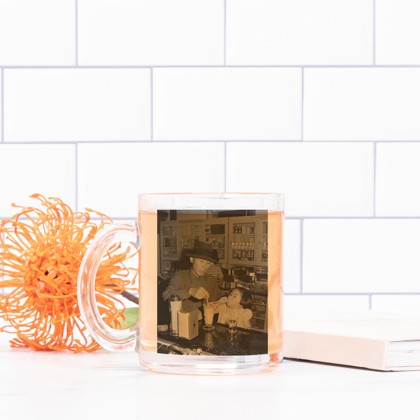 Father and Daughter Glass Mug