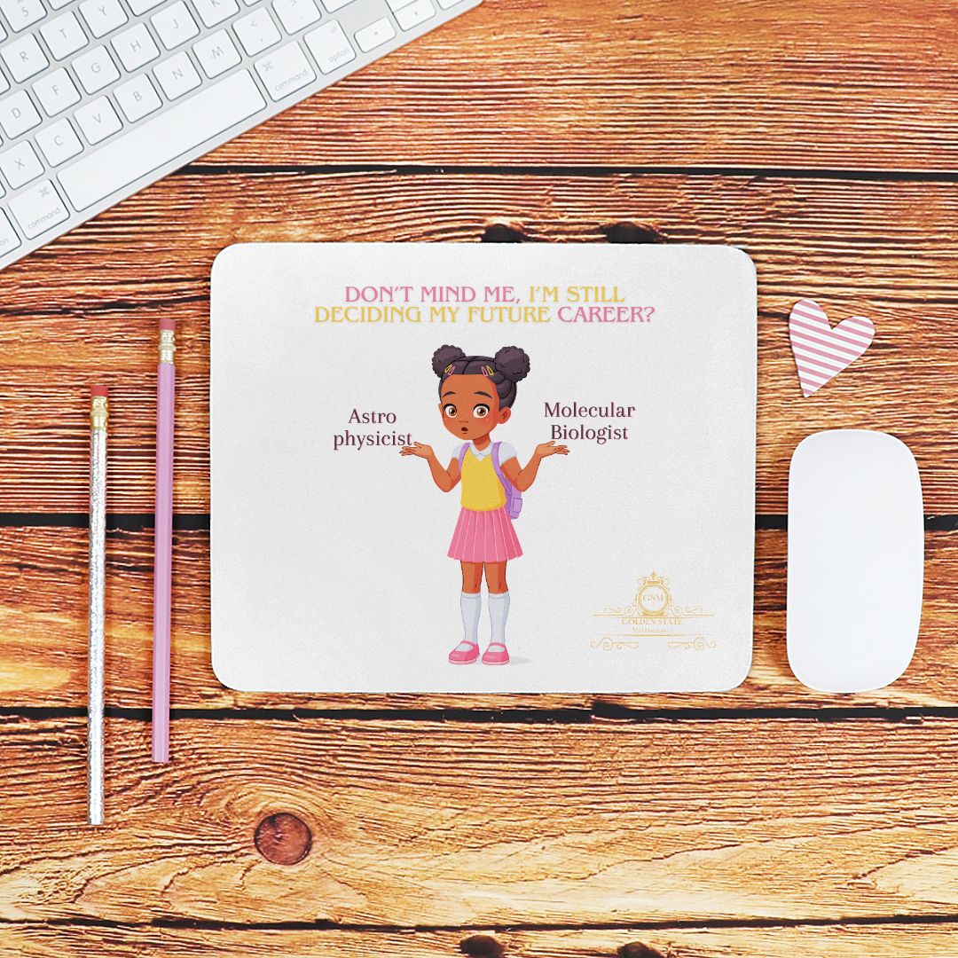 Kids African American Don't Mind Me Mouse Pad (Rectangle)