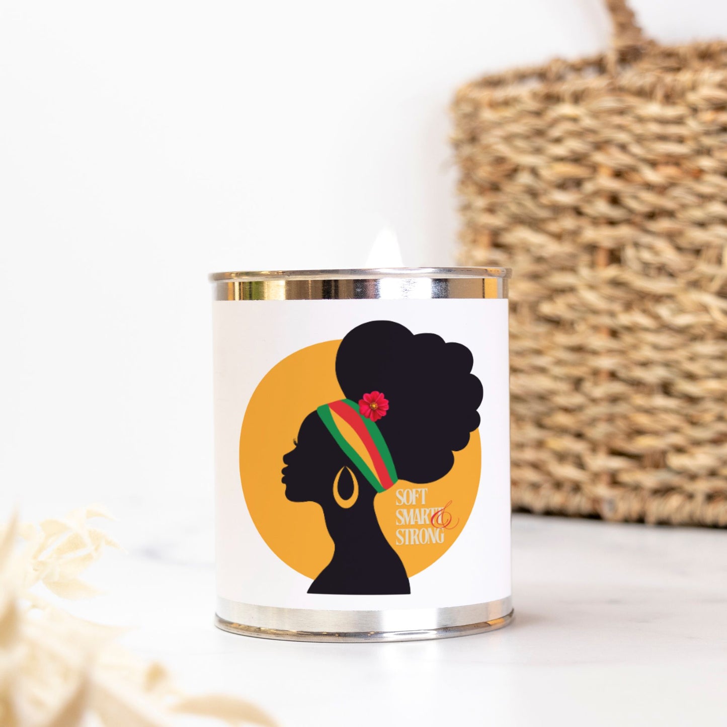 Soft,Smart & Strong Candle Paint Can (Hand Poured 16 oz.)