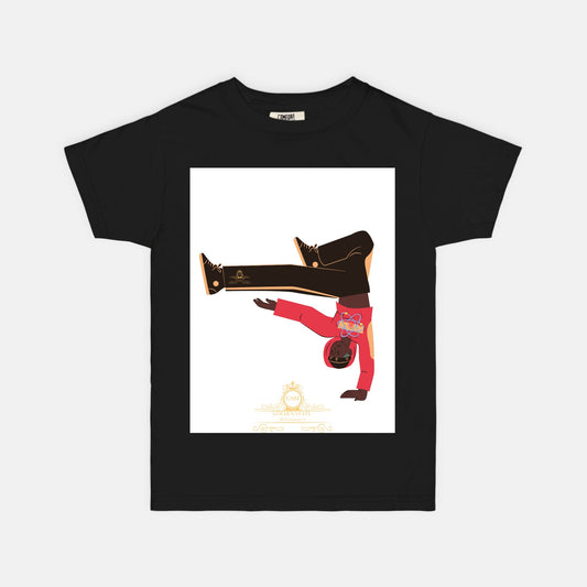 Kids African American Boys Hand StandColor Youth Tee