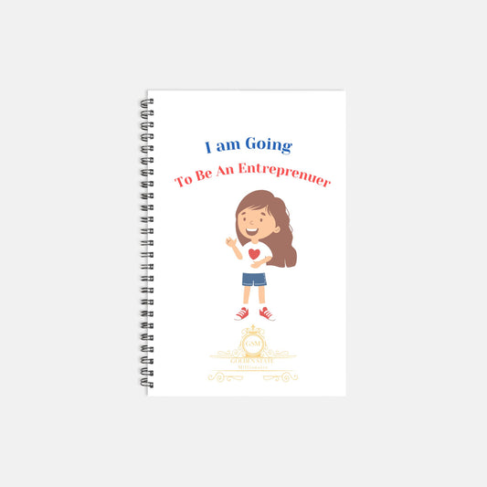 Kids Latina Entrepreneur Hardcover Spiral Book 5.5 x 8.5