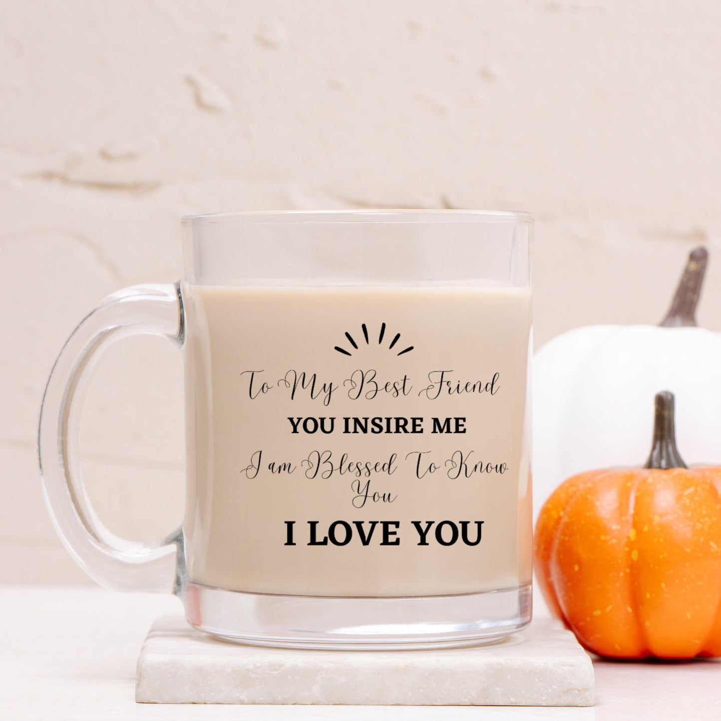 To My Best Friend Mug Glass