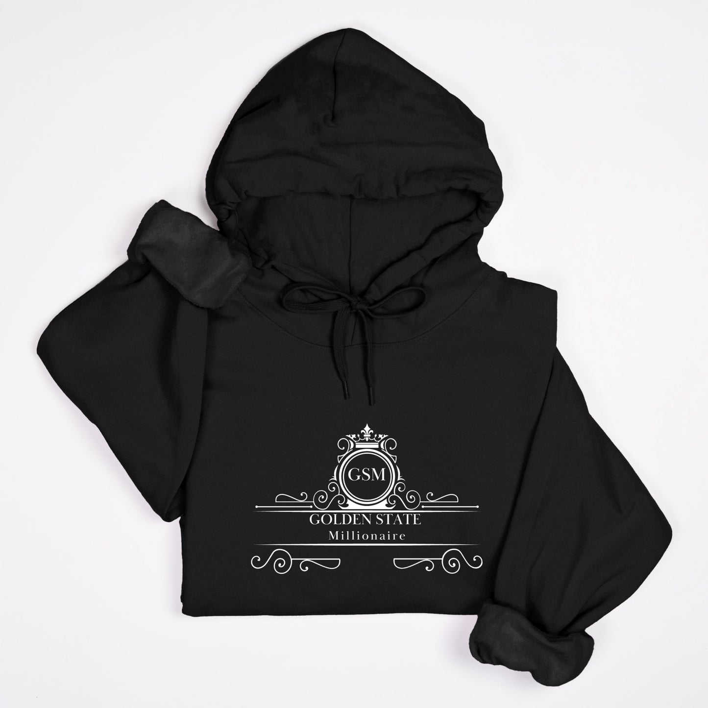 Black Golden State Millionaire Unisex Hooded Sweatshirt