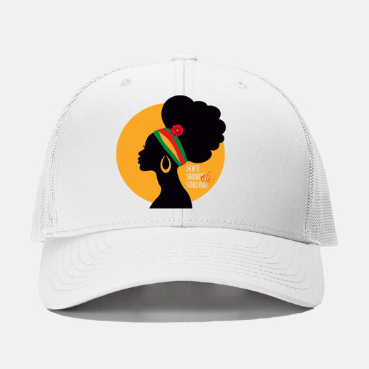 Soft,Smart & Strong Retro Trucker Hat Yupoong 6606