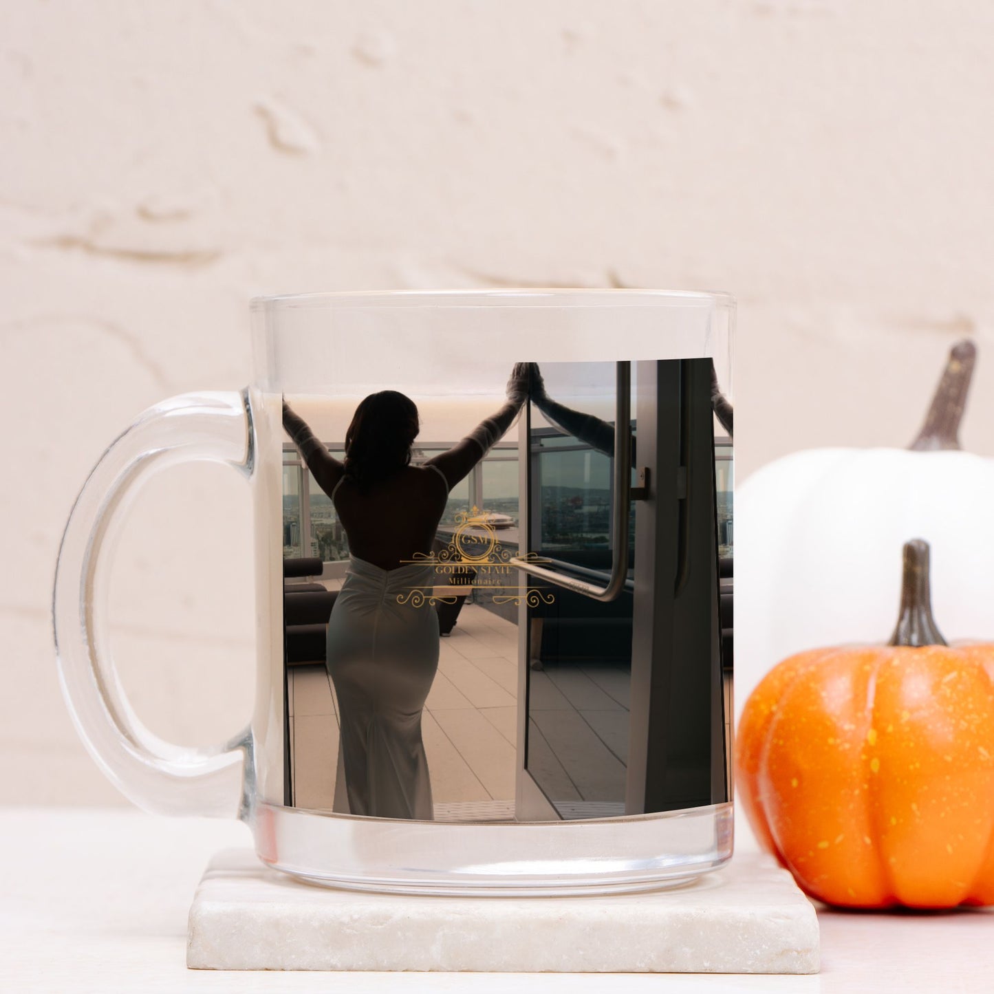 Goldens State Millionaire Model Glass Mug
