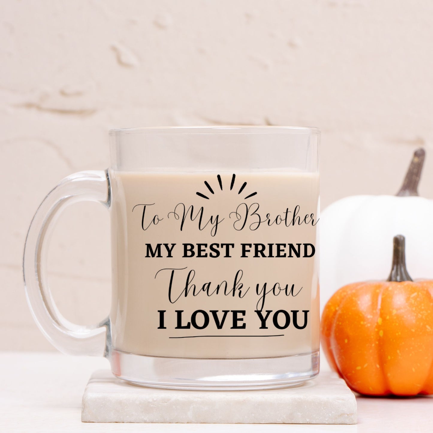 To My Brother Glass Mug