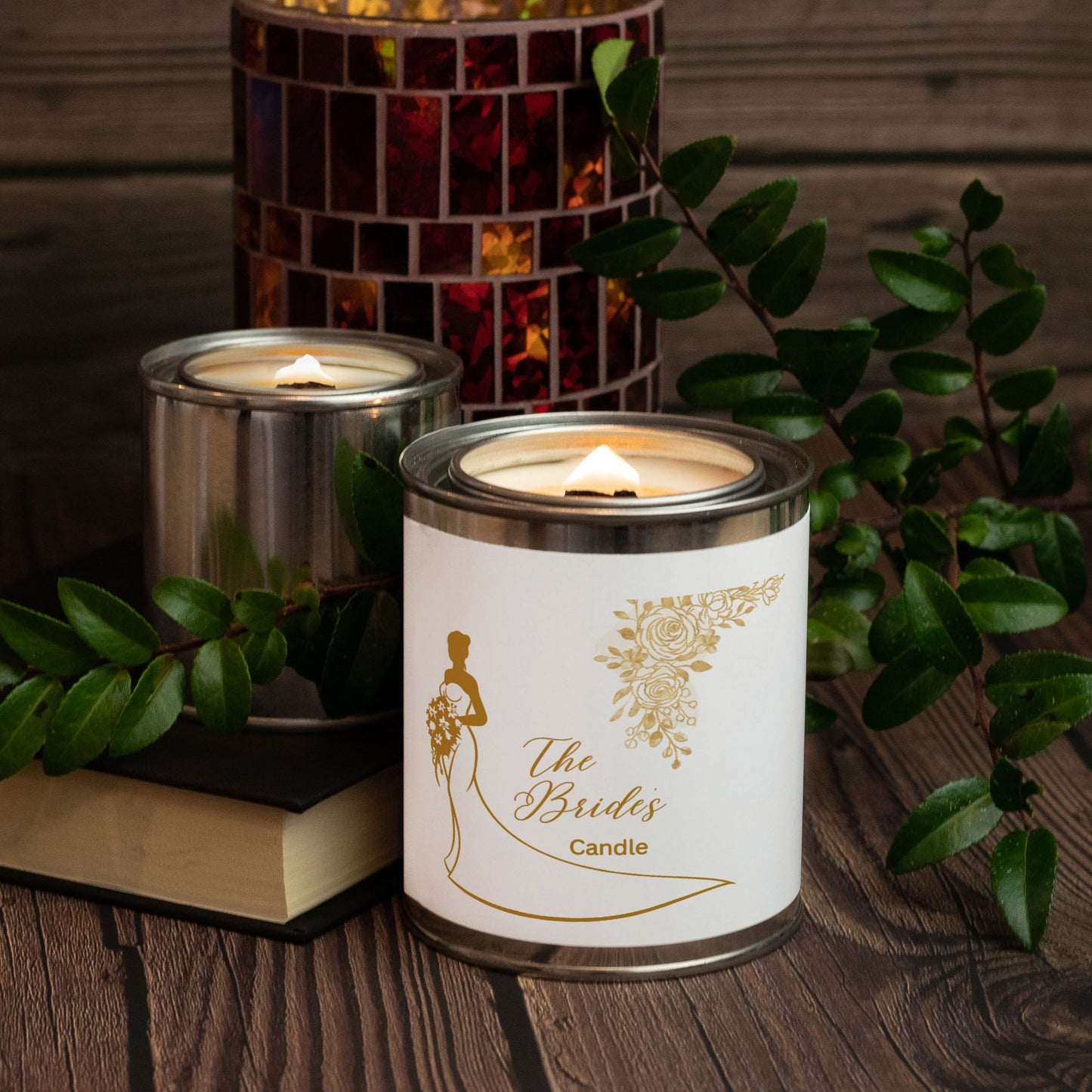 Wedding Bride to Be Candle Paint Can (Hand Poured 16 oz.)