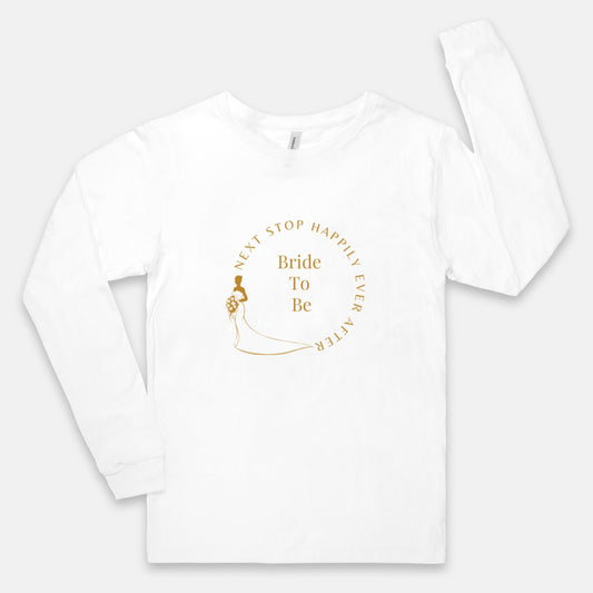 Wedding Bride To Be Unisex Jersey Long Sleeve Tee 3501