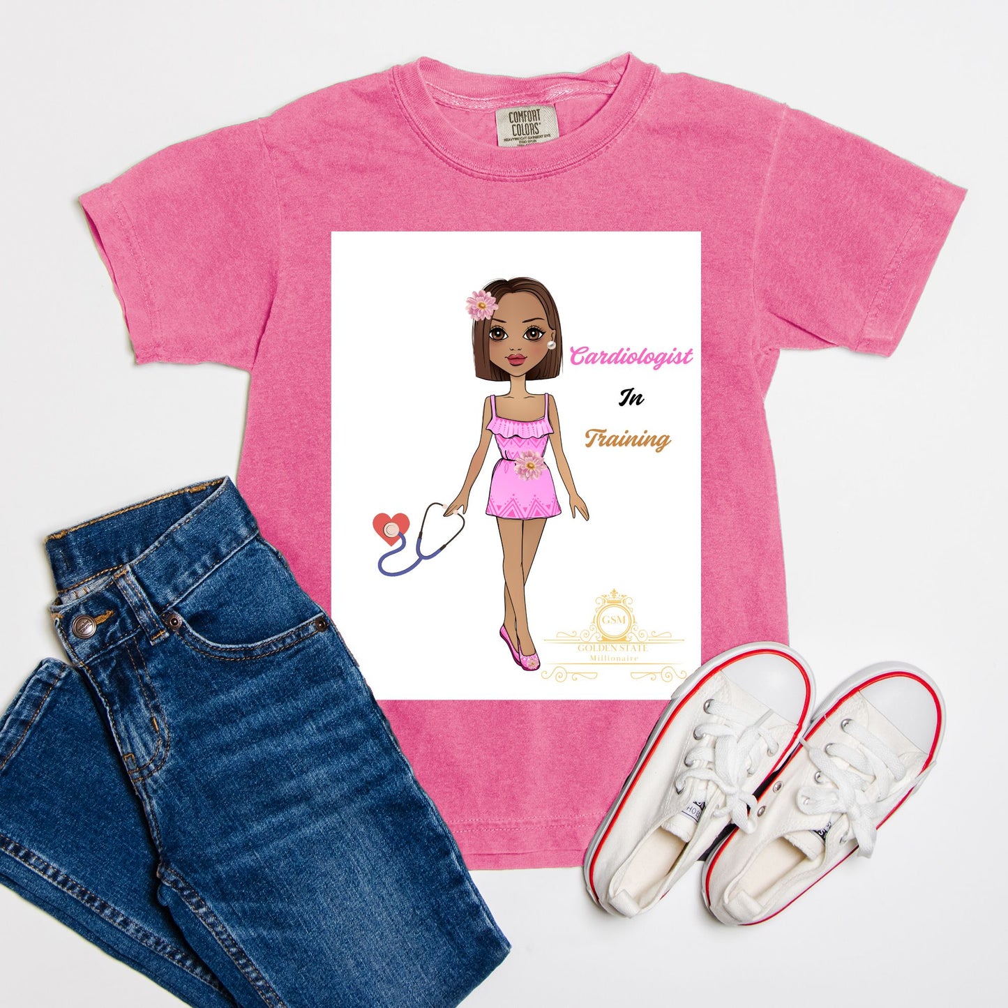 Kids African American Cardiologist in Training  Youth Tee