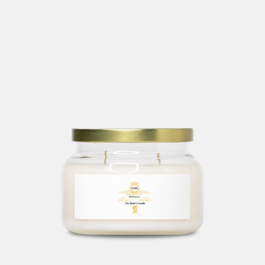 The Bride's Candle Apothecary Jar (Double Wick) by Golden State Millionaire