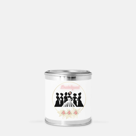 Wedding Bride Squad Bridesmaid Candle Paint Can (Hand Poured 8 oz.)