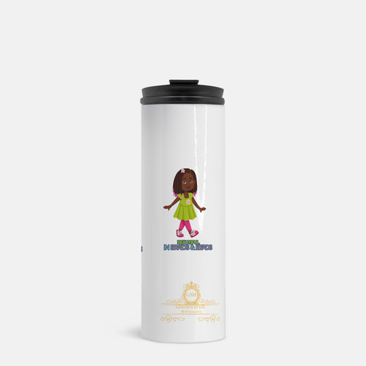Kids African American Braids & BeadsThermal Tumbler 16 oz.
