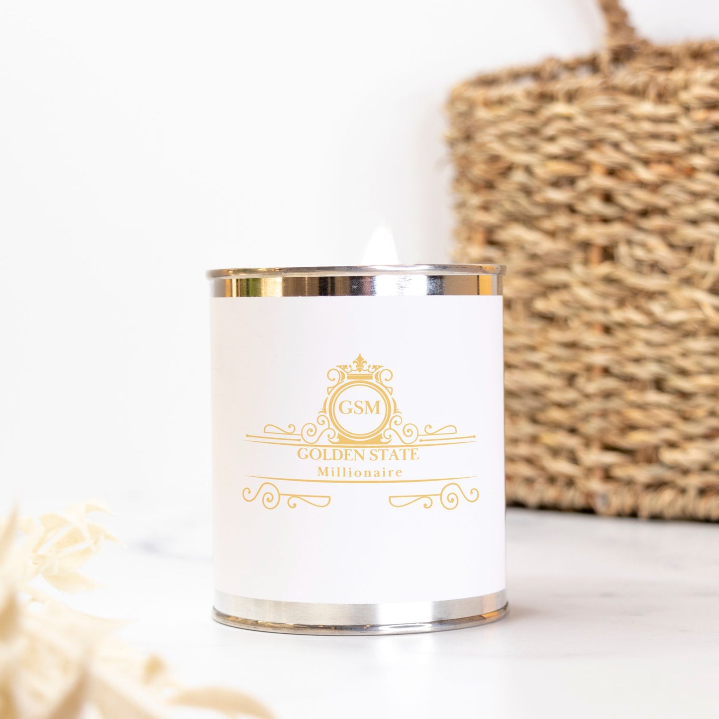 A Goldens State Millionaire Candle Paint Can (Hand Poured 16 oz.)