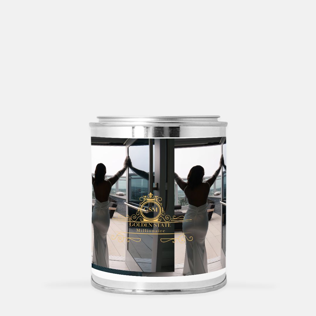 A Gold State Millionaire Model Candle Paint Can (Hand Poured 16 oz.)
