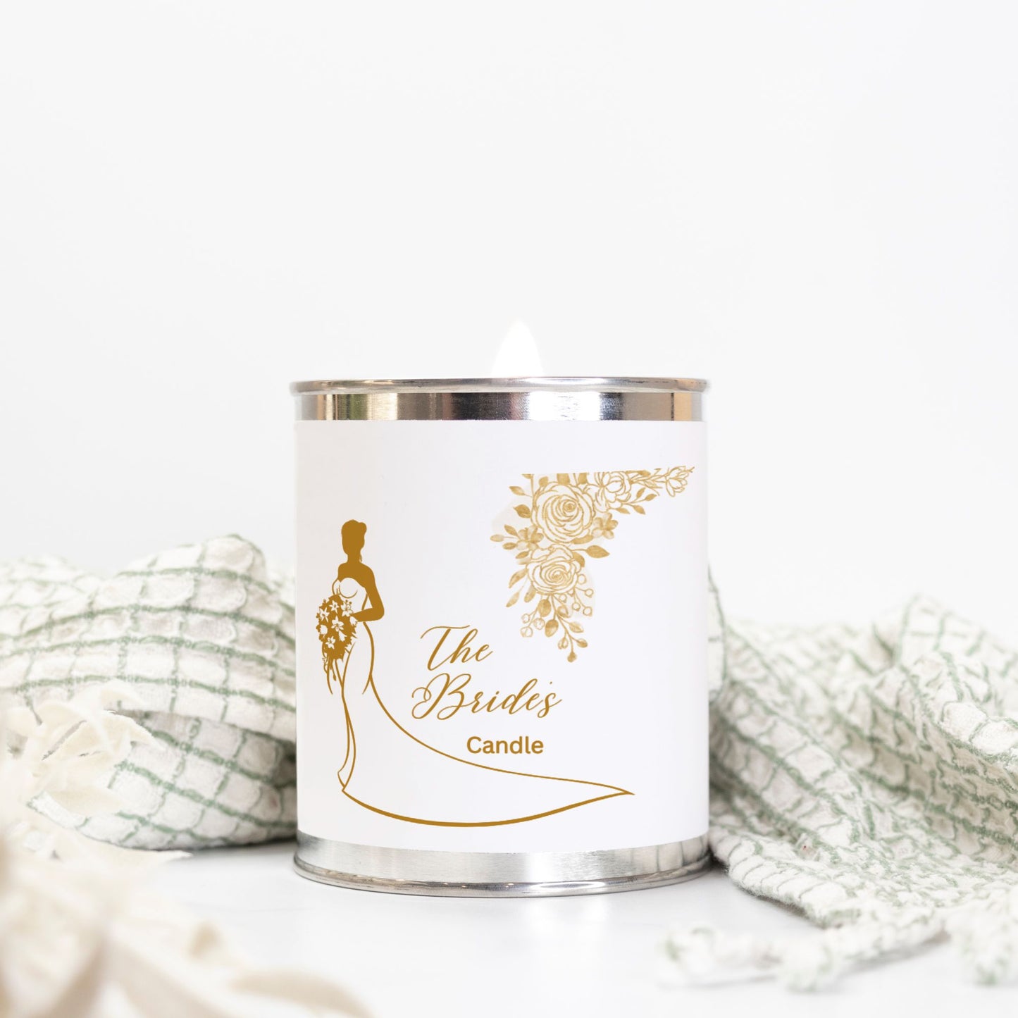 Wedding Bride to Be Candle Paint Can (Hand Poured 16 oz.)