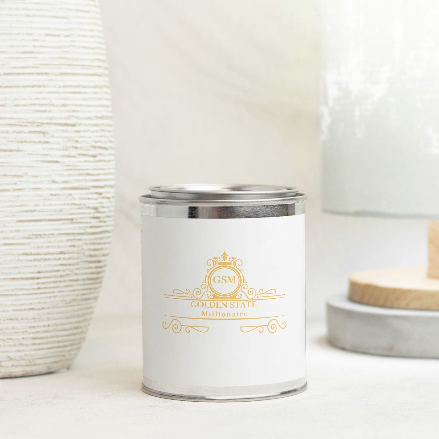 A Goldens State Millionaire Candle Paint Can (Hand Poured 16 oz.)