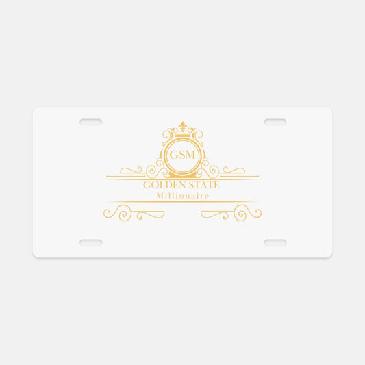 Golden State Millionaire License Plate