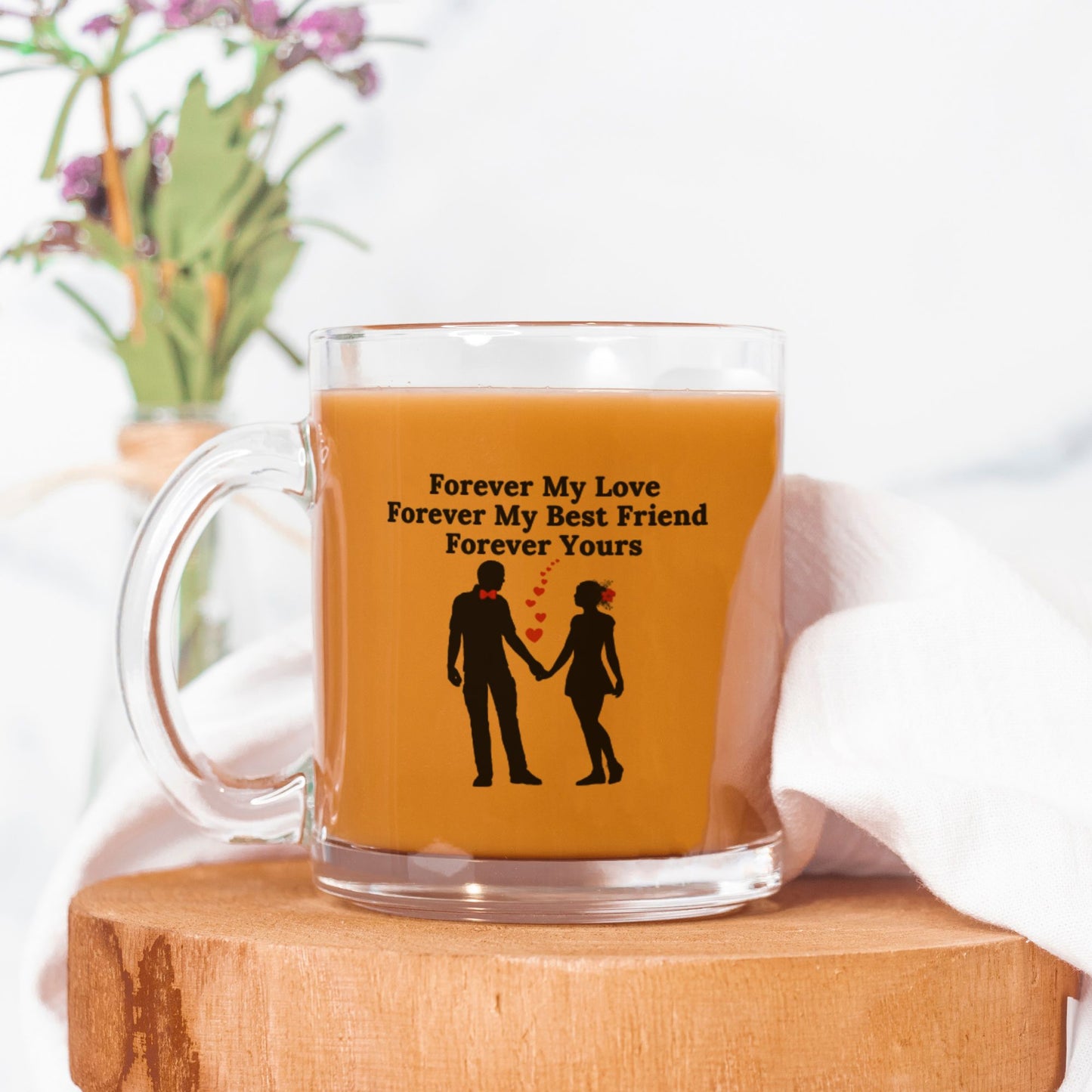 Forever My Love Mug Glass