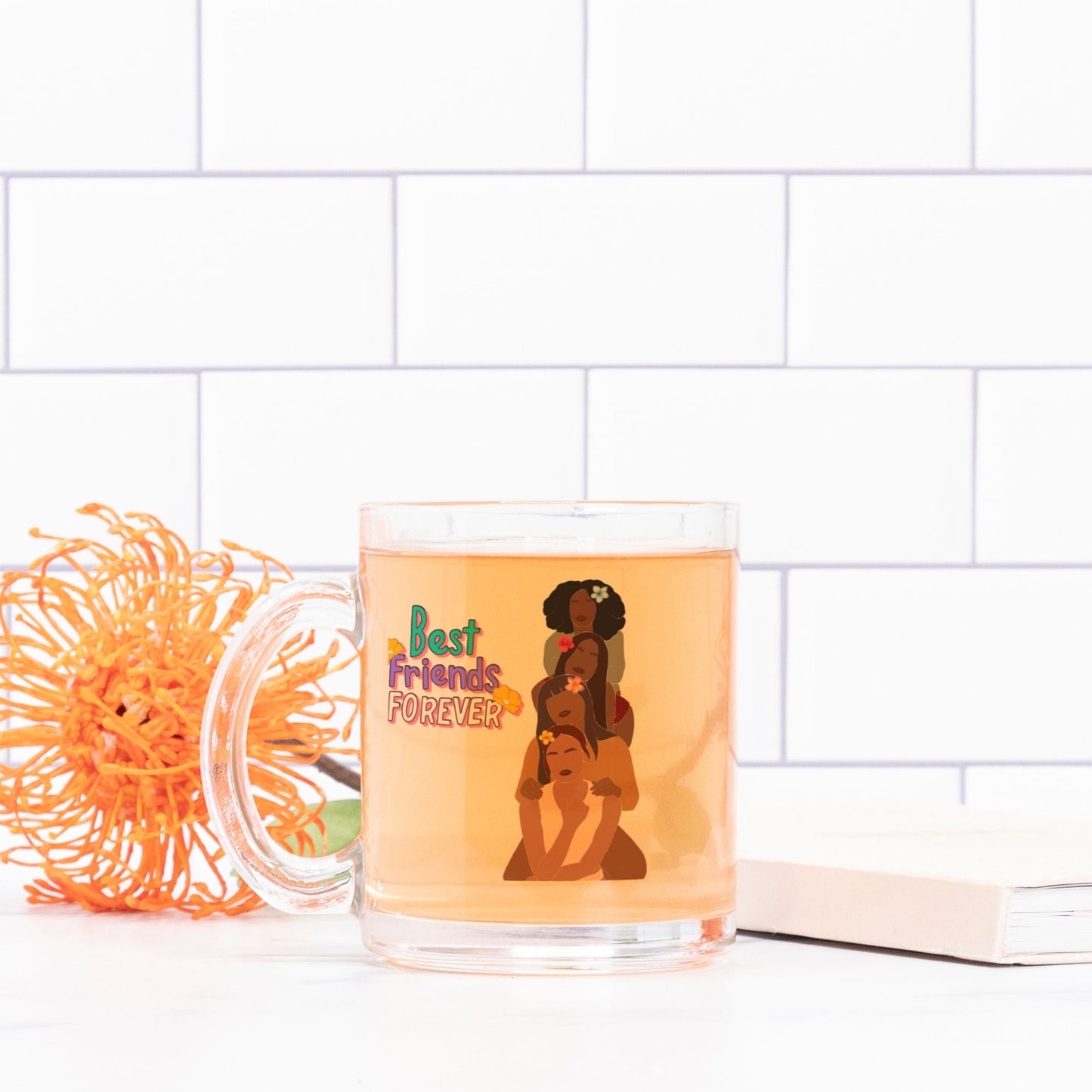 Friends Forever Mug Glass