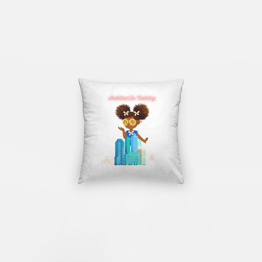 Kids African American Architect Girl Artisan Pillow Case 10 Inch
