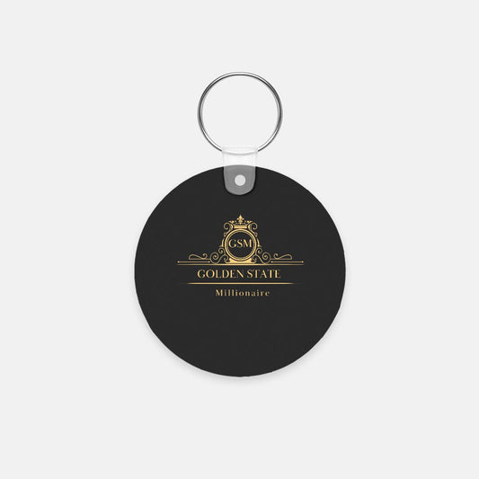 Black Key Chain (Round)
