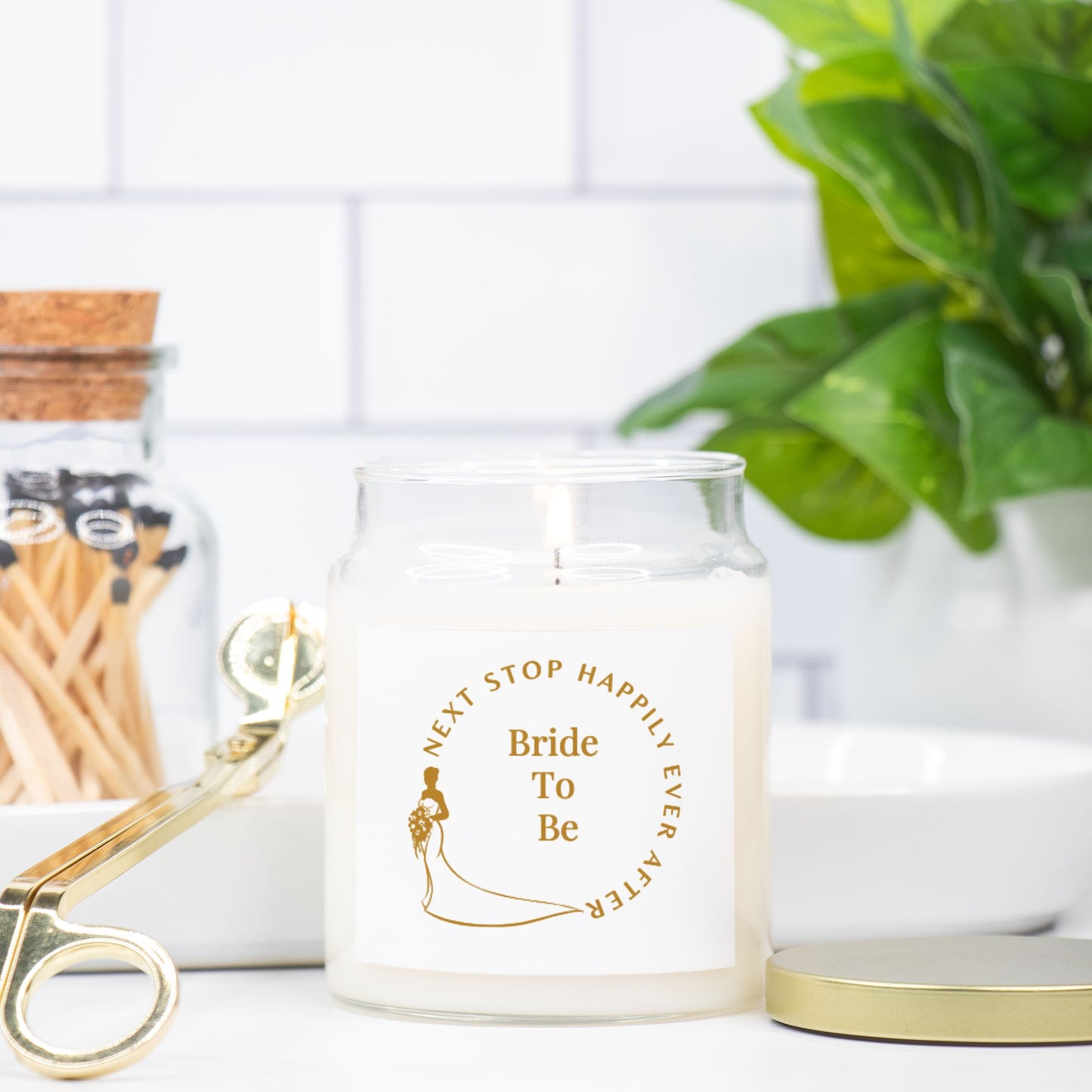 Wedding Candle Apothecary Jar 9oz