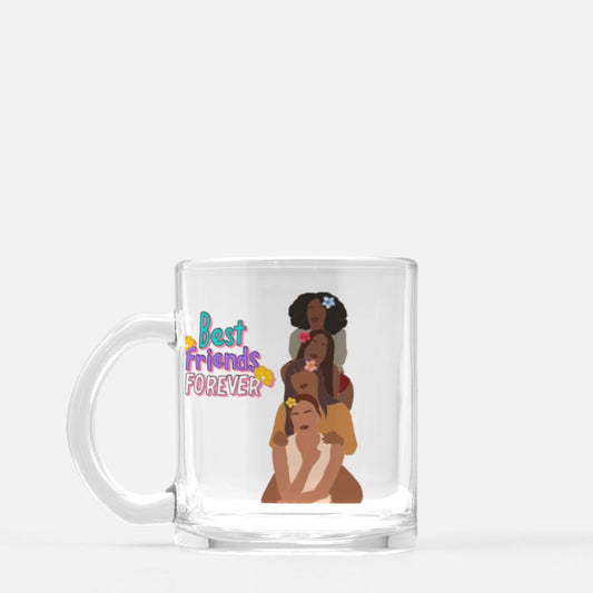 Friends Forever Mug Glass