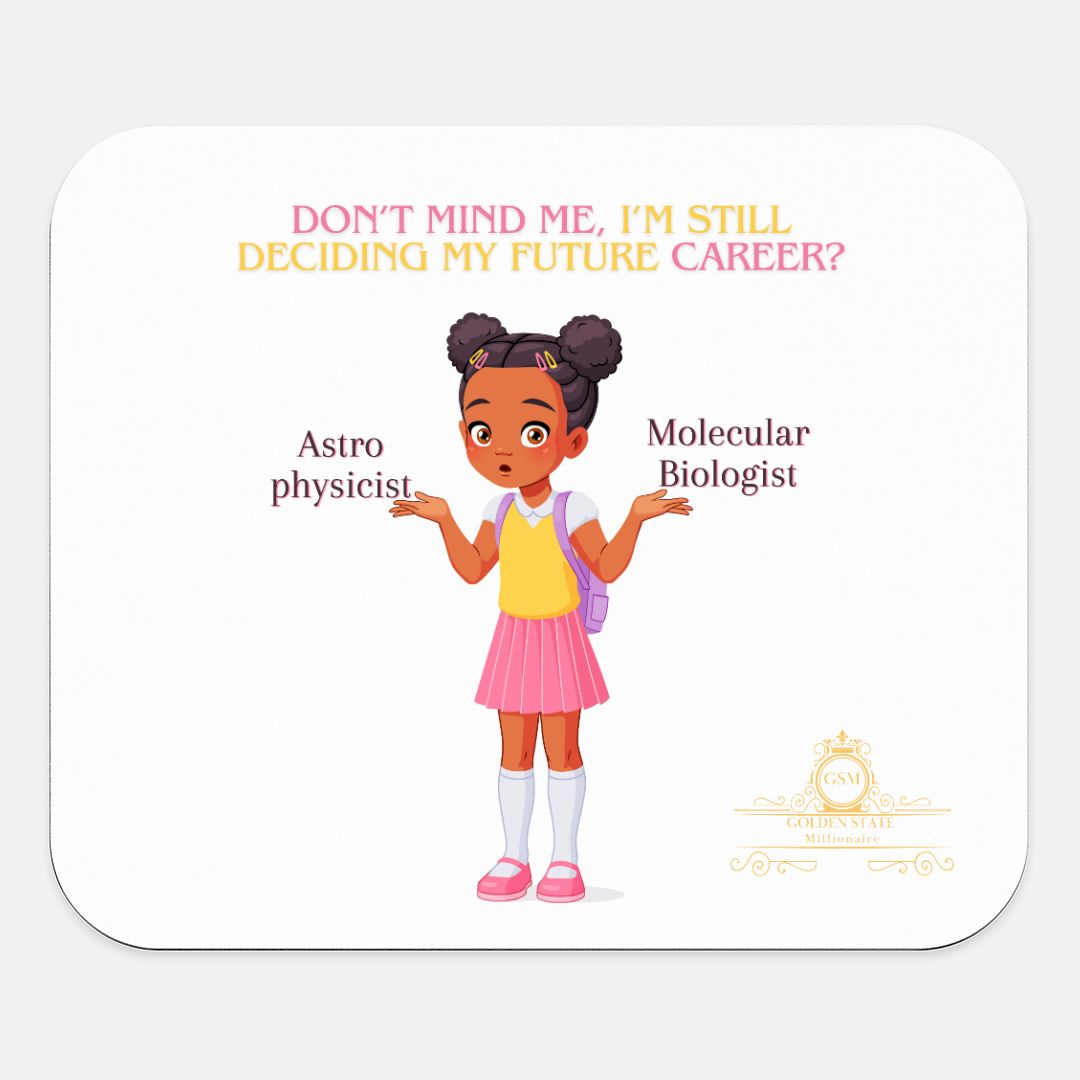 Kids African American Don't Mind Me Mouse Pad (Rectangle)