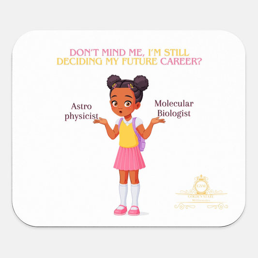 Kids African American Don't Mind Me Mouse Pad (Rectangle)