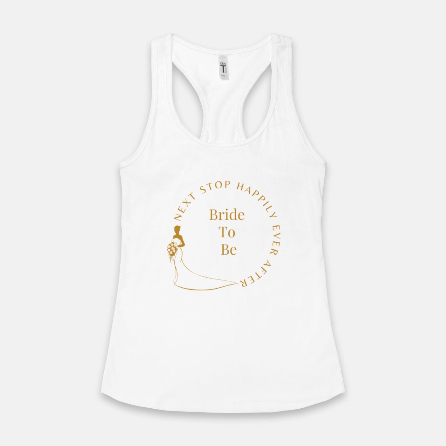 Wedding Bride To Be Women's Racerback Tank Next Level 1533