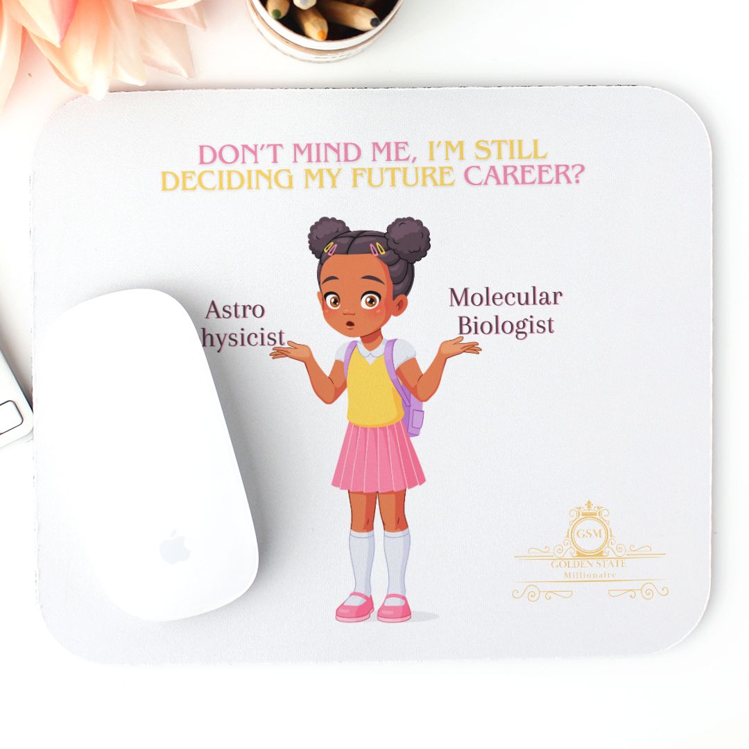 Kids African American Don't Mind Me Mouse Pad (Rectangle)