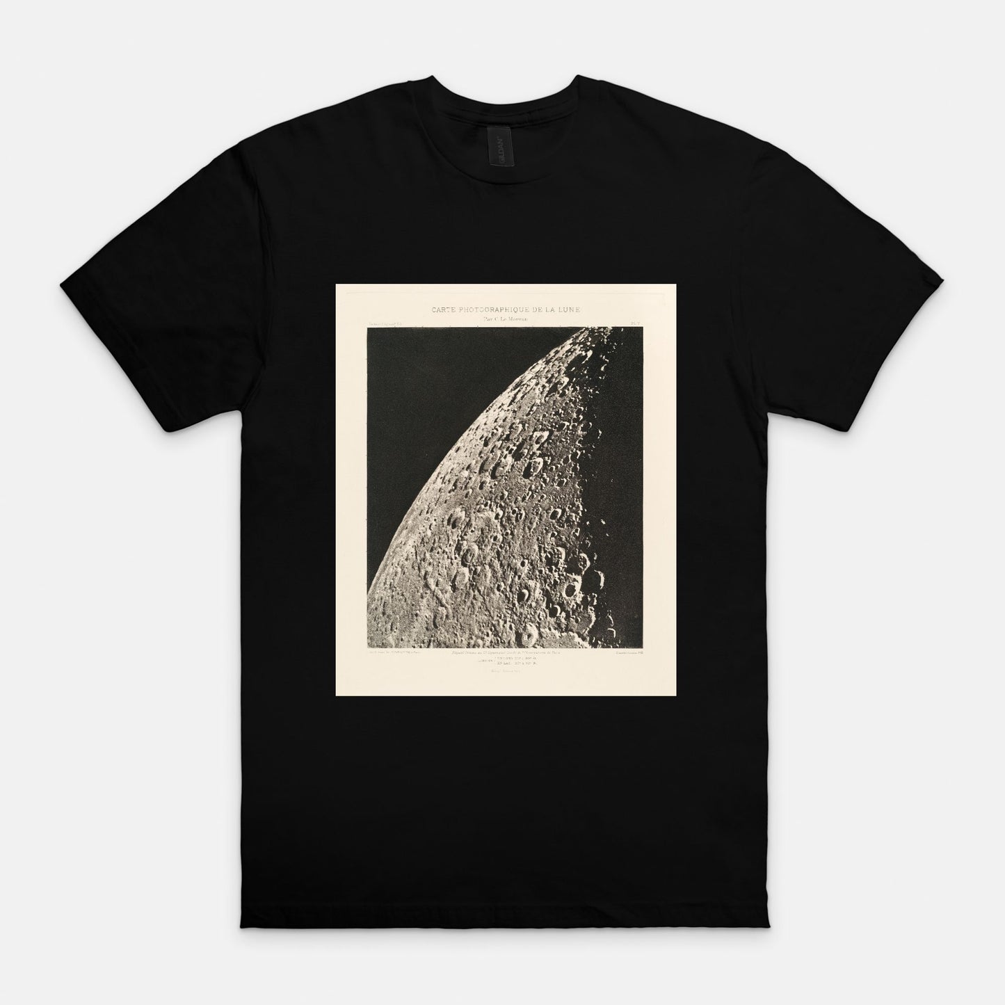 Historic Moon Photo With QR Code Back Unisex T-Shirt