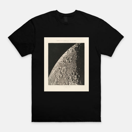 Historic Moon Photo With QR Code Back Unisex T-Shirt
