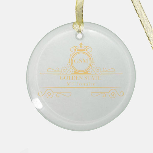 Ornament - Clear Glass (Round)