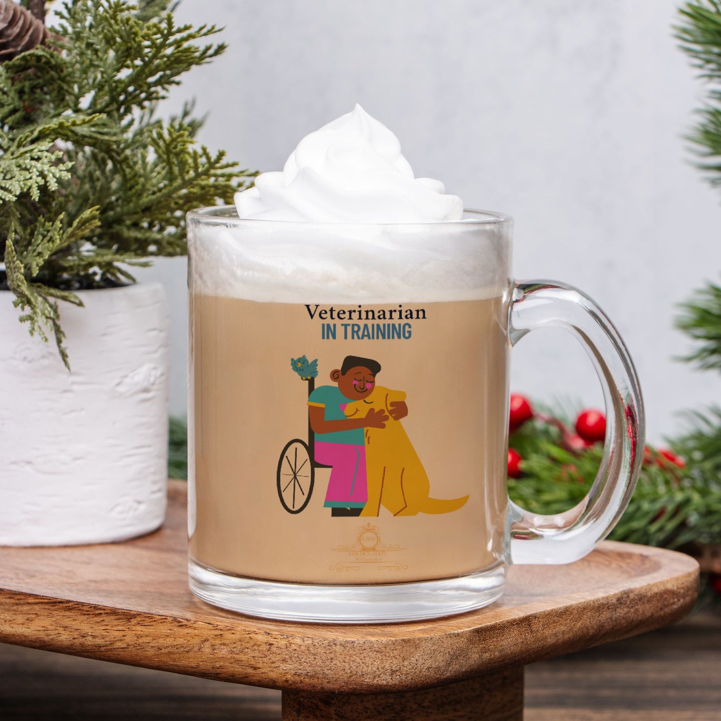 Veterinarian In Training Glass Mug