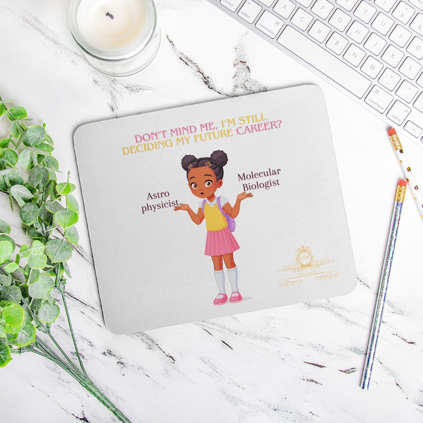 Kids African American Don't Mind Me Mouse Pad (Rectangle)