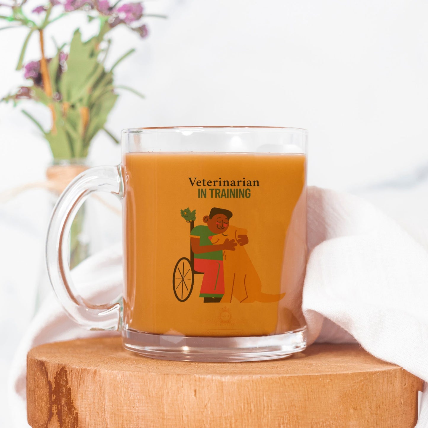 Veterinarian In Training Glass Mug