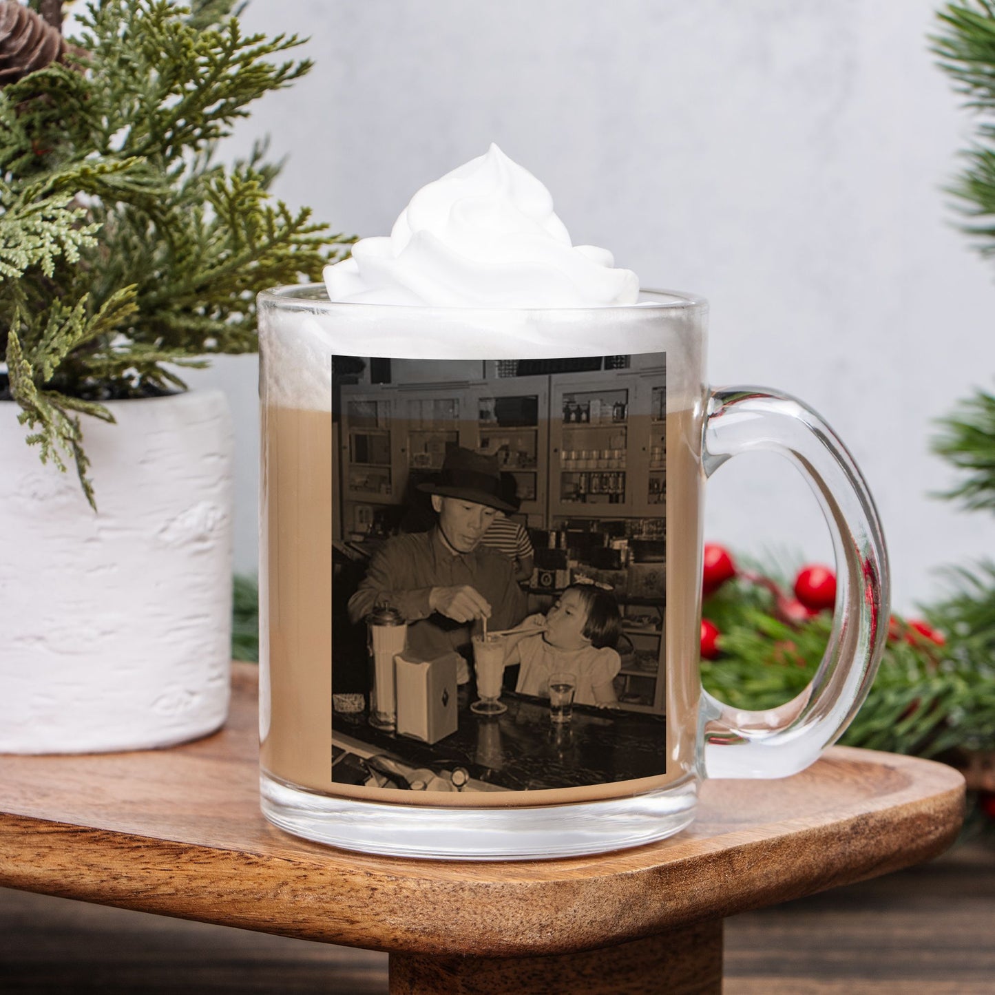 Father and Daughter Glass Mug