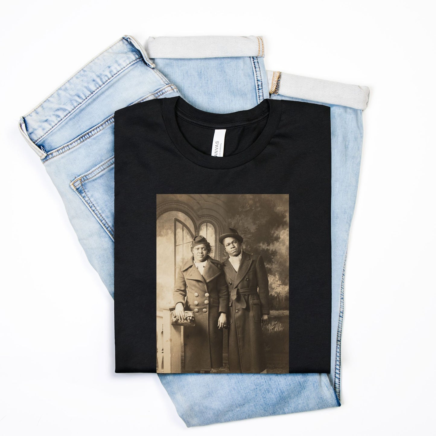 African American Couple Unisex Tee