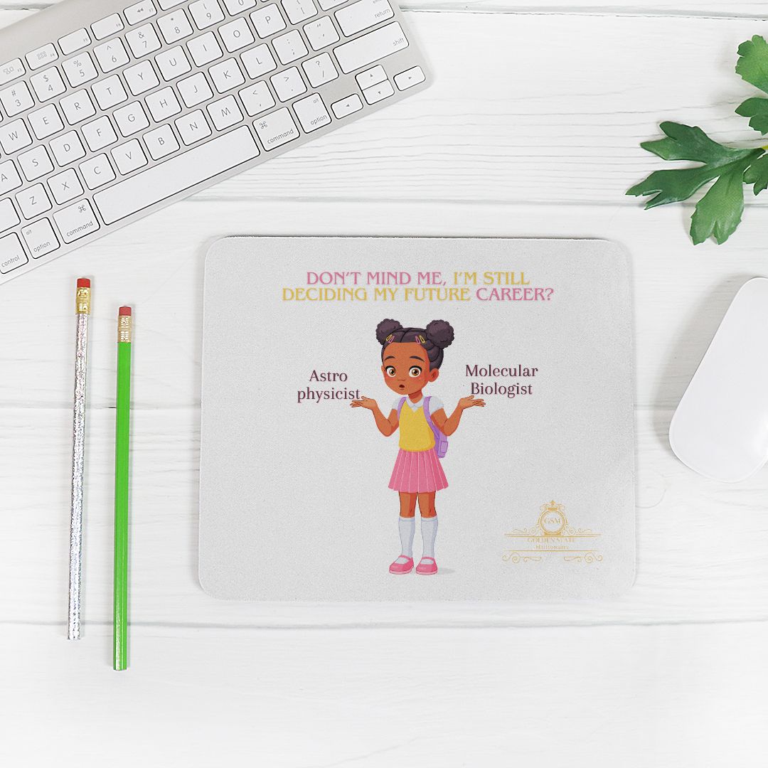 Kids African American Don't Mind Me Mouse Pad (Rectangle)