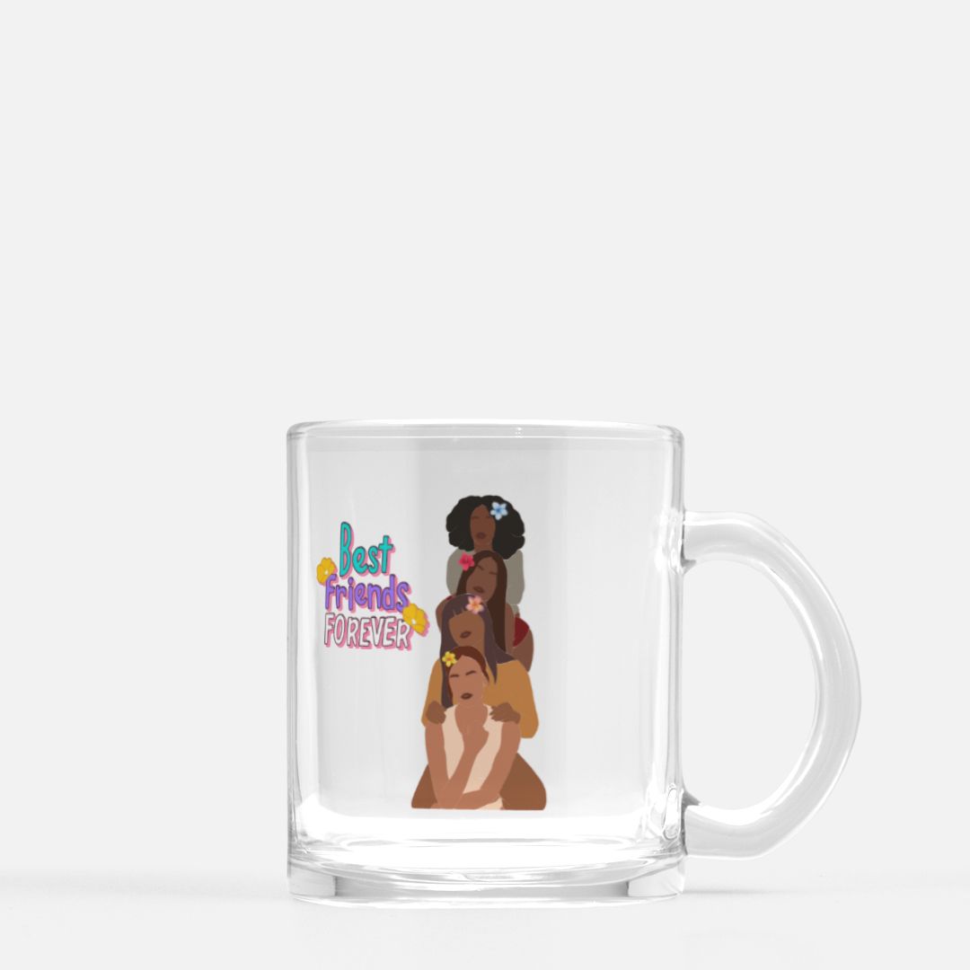 Friends Forever Mug Glass