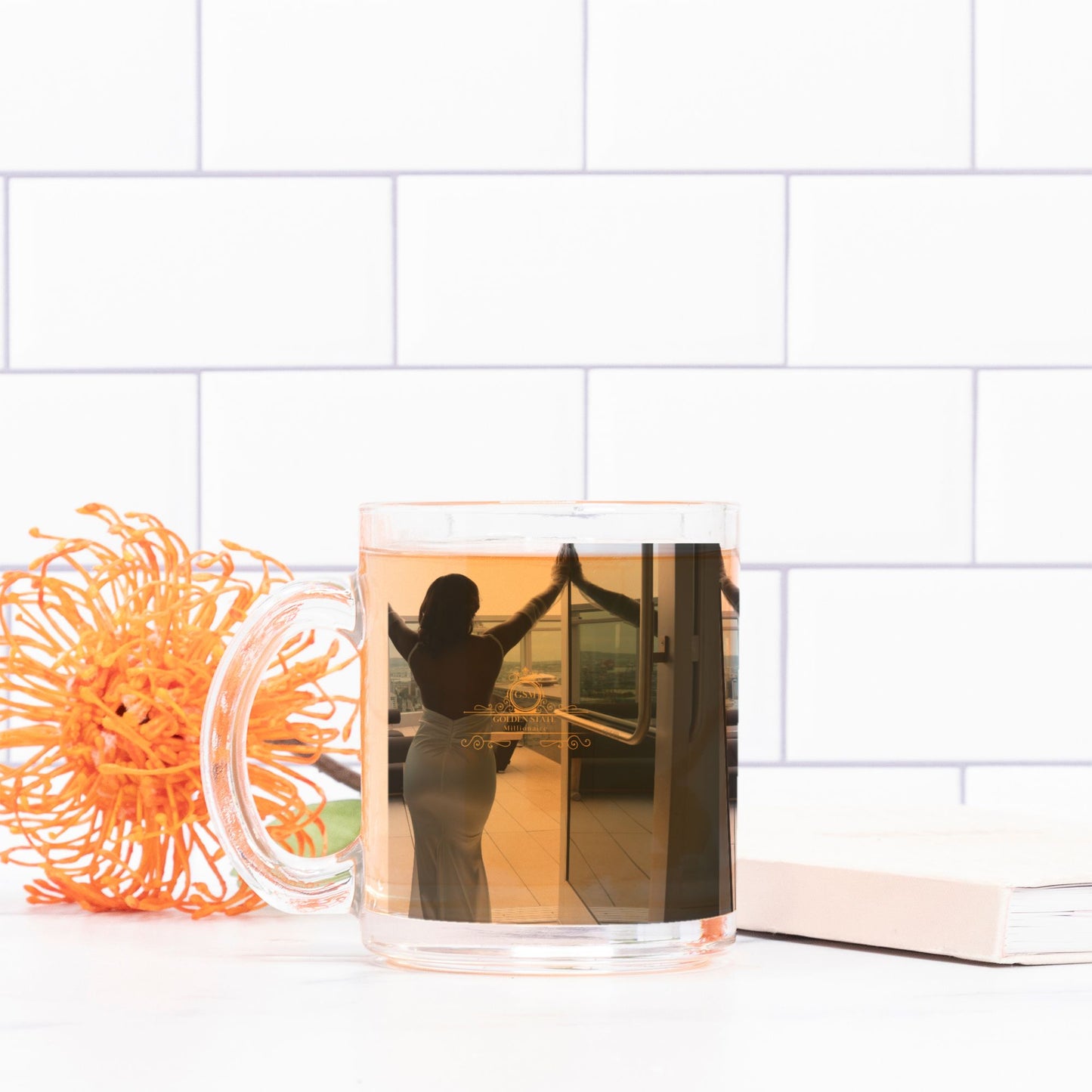 Goldens State Millionaire Model Glass Mug