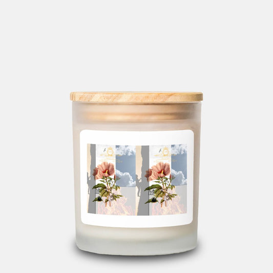 Original Design By Shaunte' Knox Candle Frosted Glass (Hand Poured 11 oz)