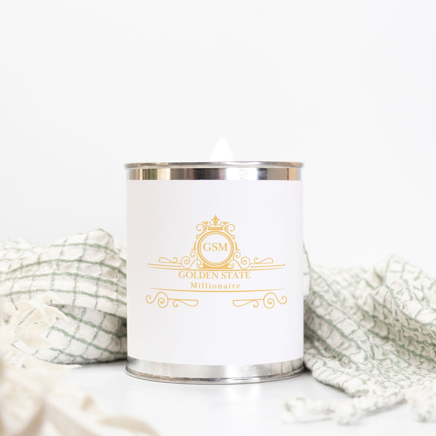 A Goldens State Millionaire Candle Paint Can (Hand Poured 16 oz.)