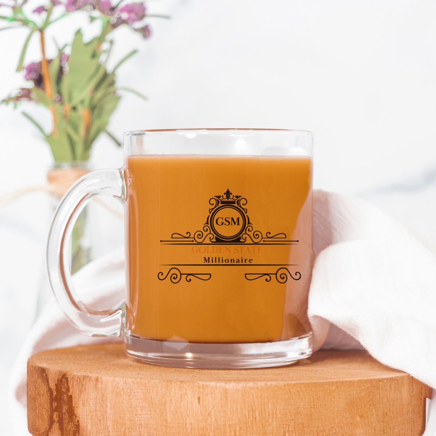 A Golden State Millionaire Glass Mug