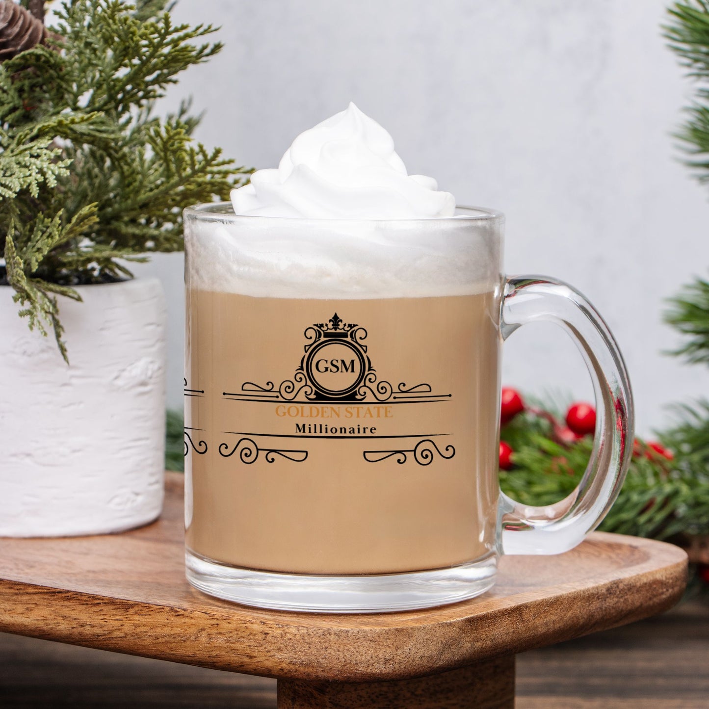 A Golden State Millionaire Glass Mug