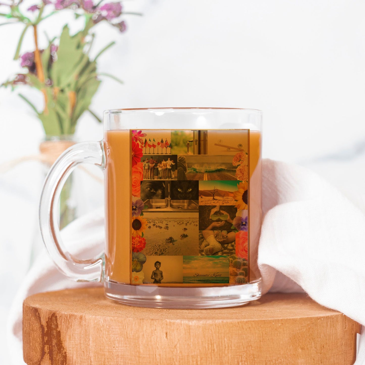 Media Art Glass Mug