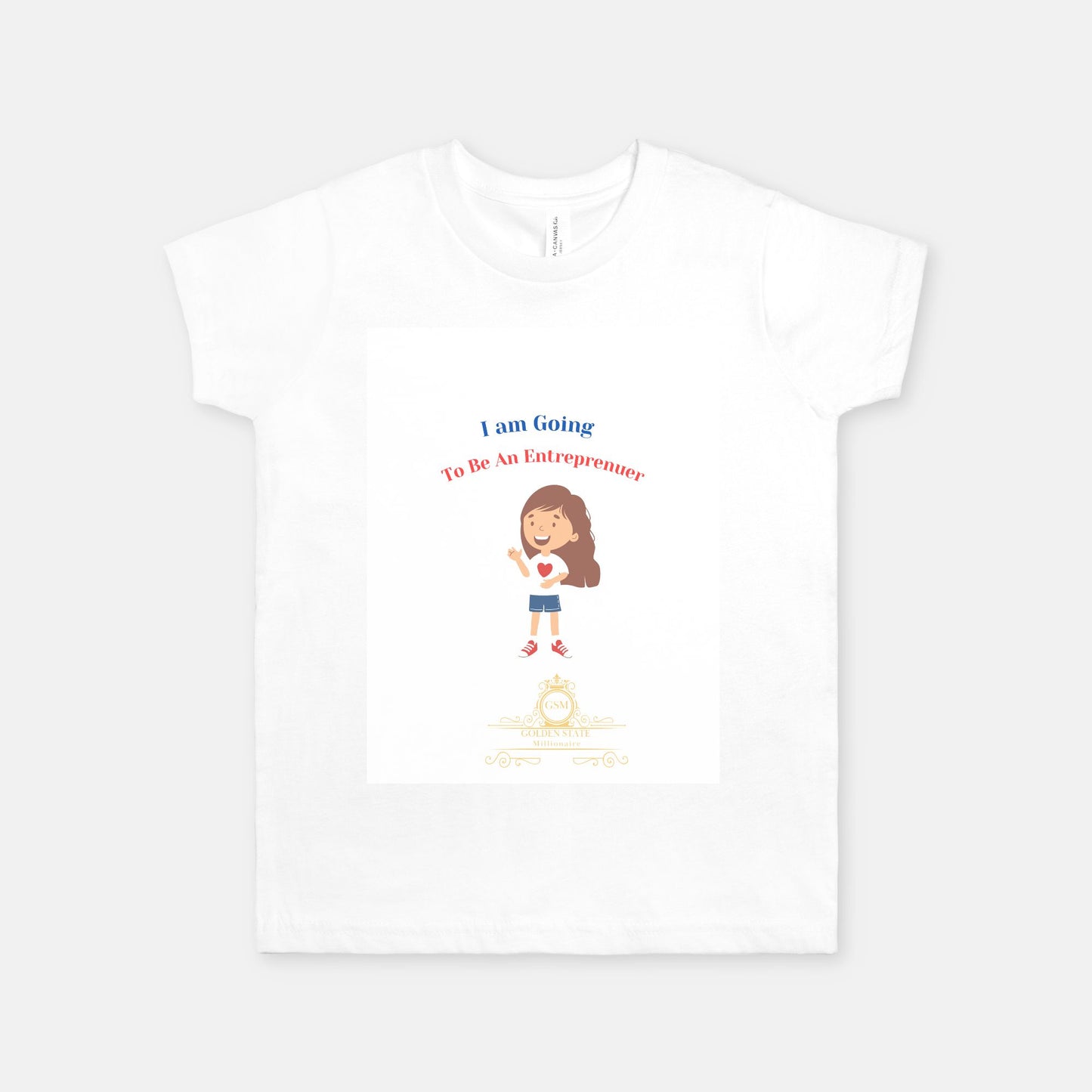 Kids Latina Entrepreneur Bella Canvas Youth Unisex Jersey Short Sleeve Tee 3001Y