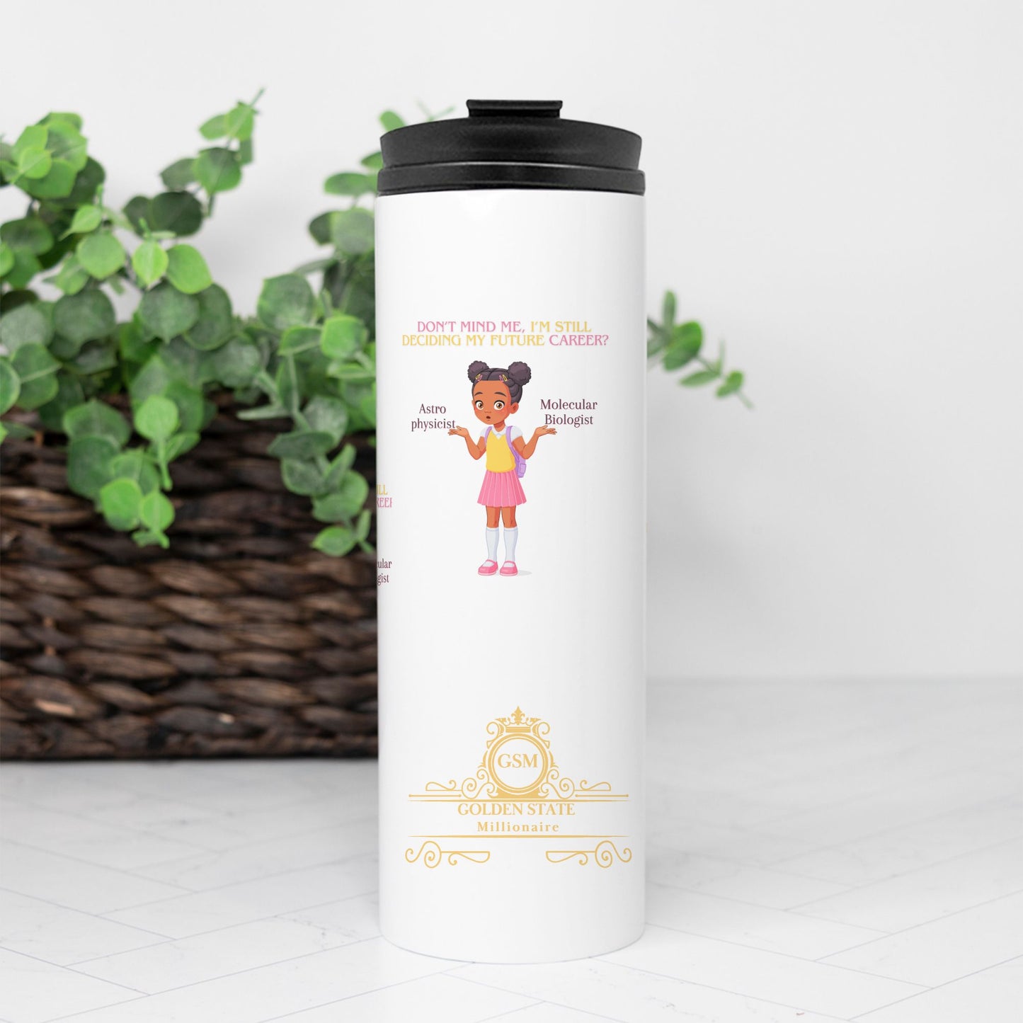 Kids African American Don't Mind Me Thermal Tumbler 16 oz.